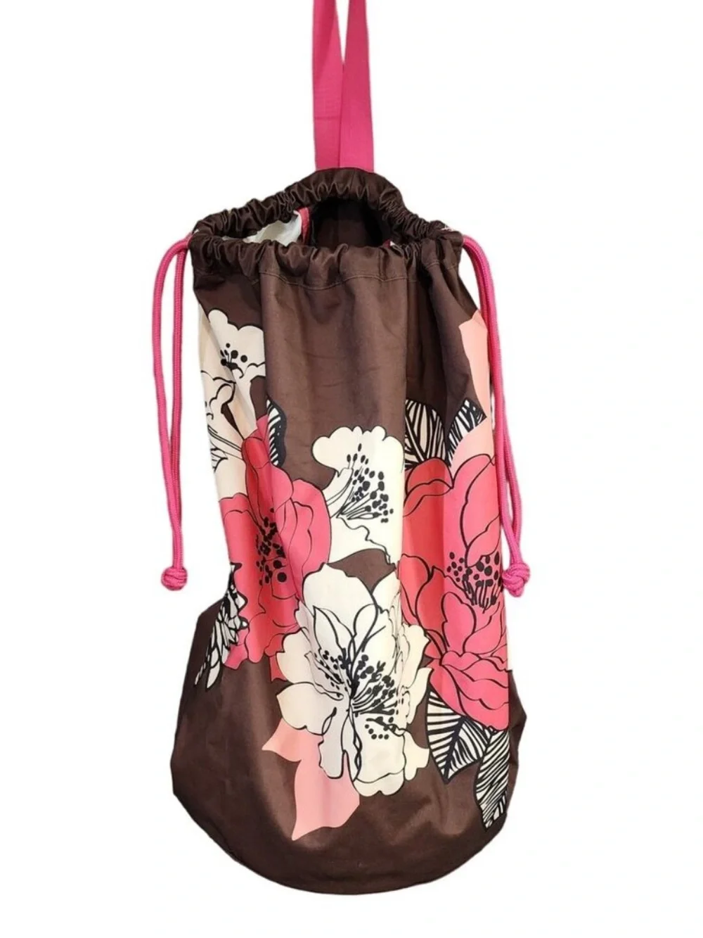 Vera Bradley Mocha Rouge Laundry Bag NWT